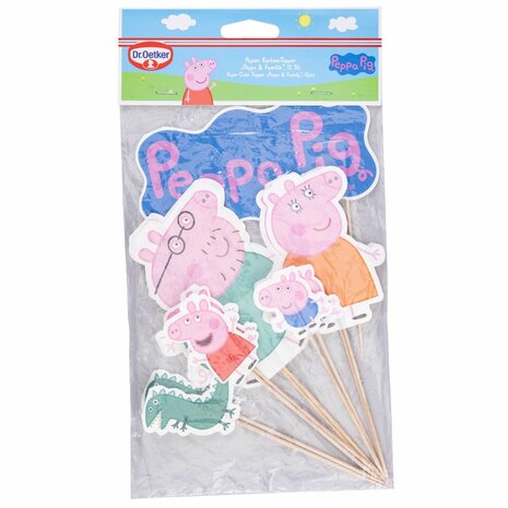  Dr. Oetker Peppa Pig & Family - Taart Toppers pc/12