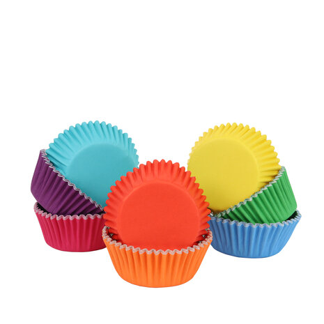 PME Cupcake Vormpjes met Folievoering Regenboog- 100 stuks