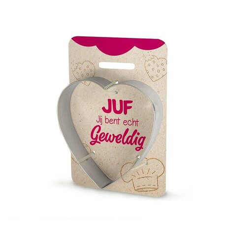 Bedankje Juf koekjes uitsteker + mix