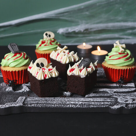 PME Halloween Cupcake Decoratiekit - Griezelige Begraafplaats