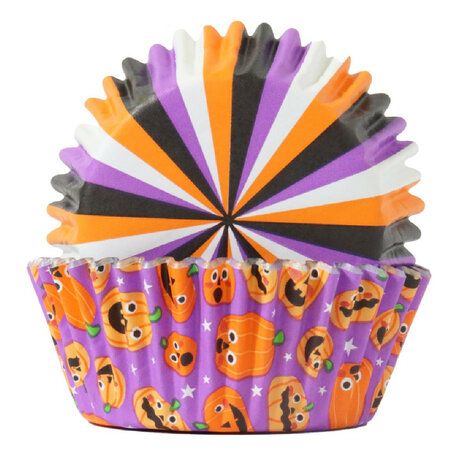 PME Halloween Cupcakevormpjes Pompoenfeest (60 stuks)