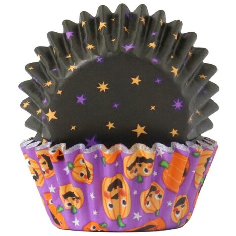 PME Halloween Mini Cupcakevormpjes - Pompoenfeest (60 stuks)