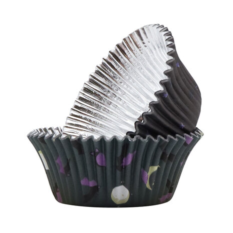 PME Halloween Cupcakevormpjes & Toppers Set van 48 - Vleermuizen