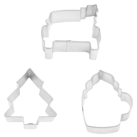 AH Christmas Tree Farm RVS Cookie Cutters Set/3