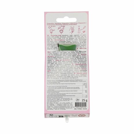 FunCakes Choco Writer 25 g Green