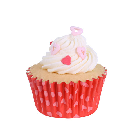 PME Valentijns Mini Cupcake Vormpjes met Folievoering - Love Patterns 60 st