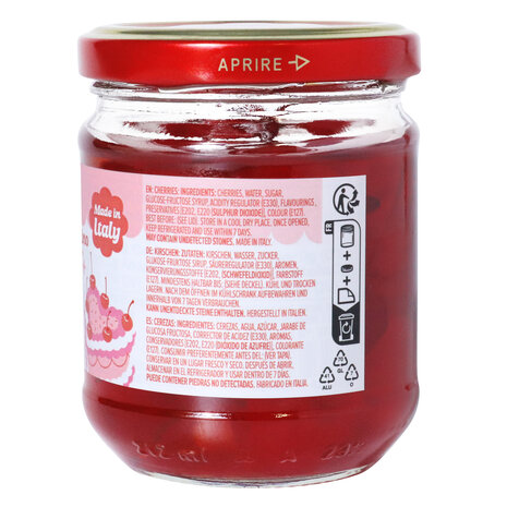 PME Rode Maraschino Kersen met Stelen (225g)