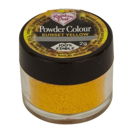 Rainbow Dust Powder Colour Yellow - Sunset Yellow