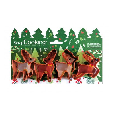 Scrapcooking Cookie Cutter Deers Set/4