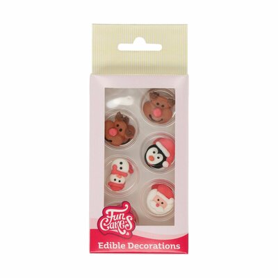 FunCakes Suikerdecoratie Kerstmis Set/12