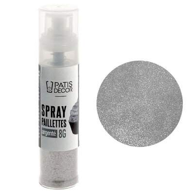 PATISDECOR Zilver Glitter Spray 8g