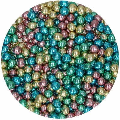 FunCakes Crispy Choco Pearls - Metallic Harlequin 60g