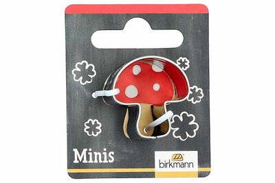 Birkmann Mini Koekjesvorm Paddenstoel 2,7cm