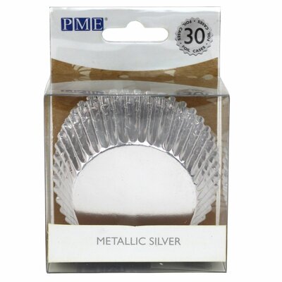 PME Baking Cups Metallic Silver pk/30