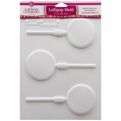 Lorann Round Lollipop Sheet Mold - Large