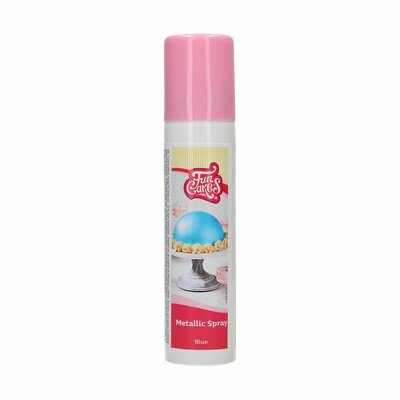 FunCakes Eetbare Metallic Spray Blauw 100ml