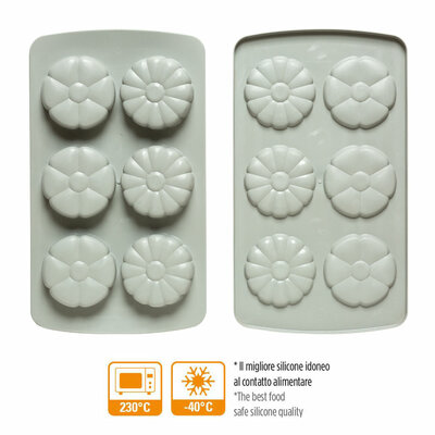 Decora Duo Flower Silicone Mold 30 x 17.5 xh 3.5 cm