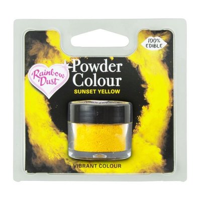 Rainbow Dust Powder Colour Yellow - Sunset Yellow